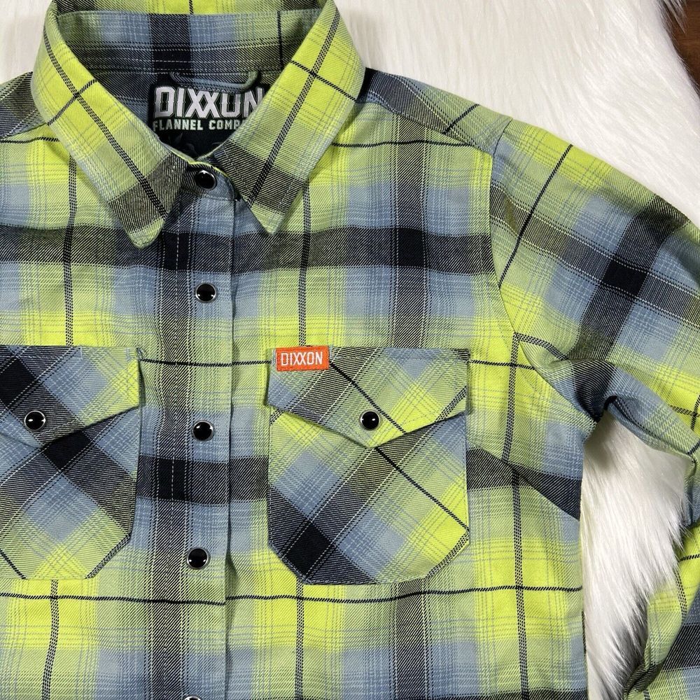 Dixxon Women's Size Small Plaid‎ The Challenger Flannel Shirt Top - Picture 2 of 9